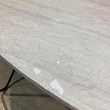 Lulu and Georgia Peggy Indoor/Outdoor Travertine Top DINING TABLE 78w47d30h
