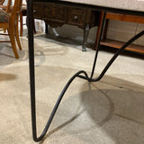 Lulu and Georgia Peggy Indoor/Outdoor Travertine Top DINING TABLE 78w47d30h