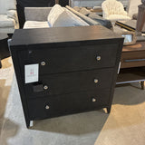 Nora 3-Drawer DRESSERS/CHESTS Black 34w18d33h