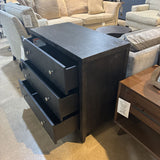 Nora 3-Drawer DRESSERS/CHESTS Black 34w18d33h