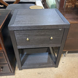 Celine 1-Drawer NIGHTSTAND Black 21w17d27h