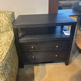 Celine 2-Drawer NIGHTSTAND Black 28w17d27h