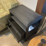 Celine 2-Drawer NIGHTSTAND Black 28w17d27h