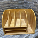 Solid Maple Wooden Desk Organizer ACCESSORIES 17w9.5d12h