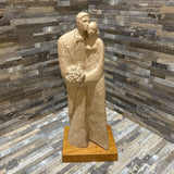 Vintage 1978 Claude Leclerc Bride & Groom Sculpture By Austin Productions ACCESSORIES 6w5d15h