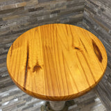 Wooden Top w/ Marble/Metal Base END/SIDE TABLE 12d18h