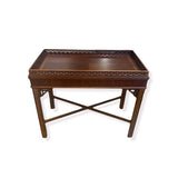 Lane Chippendale Style Carved SIDE TABLE Mahogany 33w19d26h