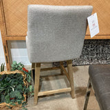 Jason Furniture Tweed Upholstered Counter Height BAR/COUNTER STOOL 18x20x37