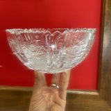 Saw Tooth Edge Crystal Bowl ACCESSORIES Clear 7Wx3.5H