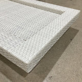 Platform Woven Chaise Lounge OUTDOOR White/Gray 39w90d36h