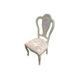 Classic Italian Side Chair DINING CHAIRS Pink/White 19w19d41h
