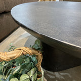 Four Hands Sante Aluminum COFFEE/COCKTAIL TABLE Raw Black 48d16h