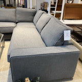 Interior Define Custom 3-Piece SECTIONAL Gray 215w40d35h