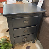 Easterbrook 3-Drawer NIGHTSTAND Black 22w16d29h