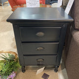 Easterbrook 3-Drawer NIGHTSTAND Black 22w16d29h