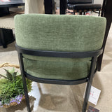 Interior Define Mina Metal Framed Upholstered Chair DINING CHAIRS Olive 23w23d30h