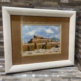 Southwest Pueblo Print by Lynnda Miller ART WORK 16Wx14H