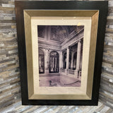 Framed Parisienne Monochrome Print of Le Palais-Royal Aile De Montpensier Stairs ART WORK 18x24