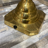 Solid Polished Brass Candlestick ACCESSORIES 4.25Wx12H