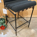 Denver Modern Vail Boucle Stool Bar Height BAR/COUNTER STOOL Black/Oak 19.5w24d39h