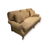 Wesley Hall Hartwell Sofa On Casters SOFA Dark Mustard 80w36d33h