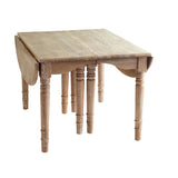 Wisteria Expandable Oak Farmhouse DINING TABLE 47to151Wx36Dx31H