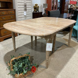 Wisteria Expandable Oak Farmhouse DINING TABLE 47to151Wx36Dx31H