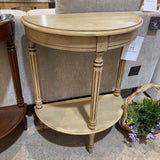 Bellini Demilune CONSOLE TABLE Beige 24w12d31h