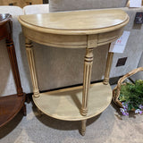 Bellini Demilune CONSOLE TABLE Beige 24w12d31h