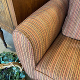 Vintage Fabric Swivel Club Chair CHAIR 36w34d26h