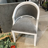 Made Goods Sylvia Modern Side Chair DINING CHAIRS White/Gray 22w21d37h