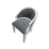 Made Goods Sylvia Modern Side Chair DINING CHAIRS White/Gray 22w21d37h