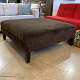 Carson Pirie Scott Oversized Upholstered Fabric OTTOMANS Brown 42w42d16h