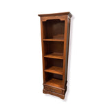 Nadeau Cherry 4-Shelf w/ Low Drawer BOOK SHELF 24Wx14D73H