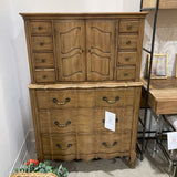 Davis Cabinet Co White Ash Chest w/ Top Cabinet DRESSERS/CHESTS 37Wx21Dx55.5H