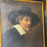 Antique Rendition of "Portrait of Volckert Jansz" Copy of Rembrant By ART WORK 26Wx31H