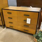 West Elm Leather Wrapped 6-Drawer DRESSERS/CHESTS Atelier Mustard 48w20d33h