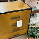 West Elm Leather Wrapped 6-Drawer DRESSERS/CHESTS Atelier Mustard 48w20d33h