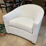 Holly Hunt Sevilla Swivel Lounger LOUNGE CHAIRS White 35w35d29h