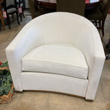 Holly Hunt Sevilla Swivel Lounger LOUNGE CHAIRS White 35w35d29h