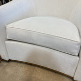 Holly Hunt Sevilla Swivel Lounger LOUNGE CHAIRS White 35w35d29h