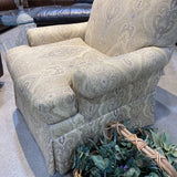 Fairfield Skirted Upholstered In Champagne Damask CHAIR 34w34d34h