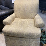 Fairfield Skirted Upholstered In Champagne Damask CHAIR 34w34d34h