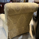 Fairfield Skirted Upholstered In Champagne Damask CHAIR 34w34d34h