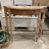 Chester Light Burl CONSOLE TABLE 36w12d32h