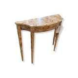 Chester Light Burl CONSOLE TABLE 36w12d32h