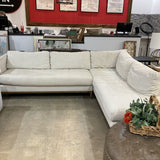 Lee Industries 3853 Series Right Facing Chaise SECTIONAL Duke Alabaster 107w87d30h