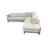 Lee Industries 3853 Series Right Facing Chaise SECTIONAL Duke Alabaster 107w87d30h