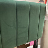 Havenly Channel Tufted Velvet King BEDS Emerald 83Wx78Dx51H