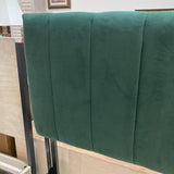 Havenly Channel Tufted Velvet King BEDS Emerald 83Wx78Dx51H